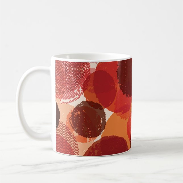 Abstract Colourful Seamless Patterns Collection Coffee Mug (Left)