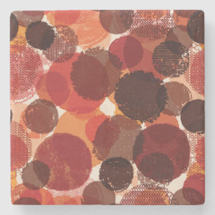 Abstract Colourful Seamless Patterns Collection Stone Coaster