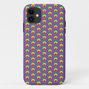Abstract colourful shapes iPhone 11 case
