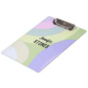 Abstract colourful shapes clipboard