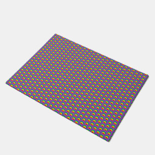 Abstract colourful shapes doormat