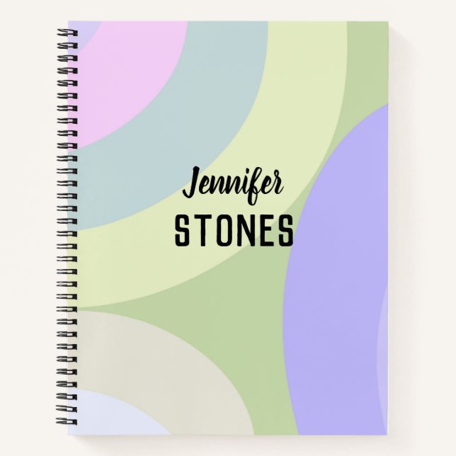 Abstract colourful shapes notebook (Front)