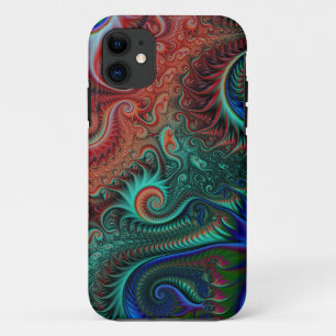 Abstract Colourful Spirals Pattern iPhone 11 Case