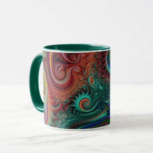 Abstract Colourful Spirals Pattern Mug