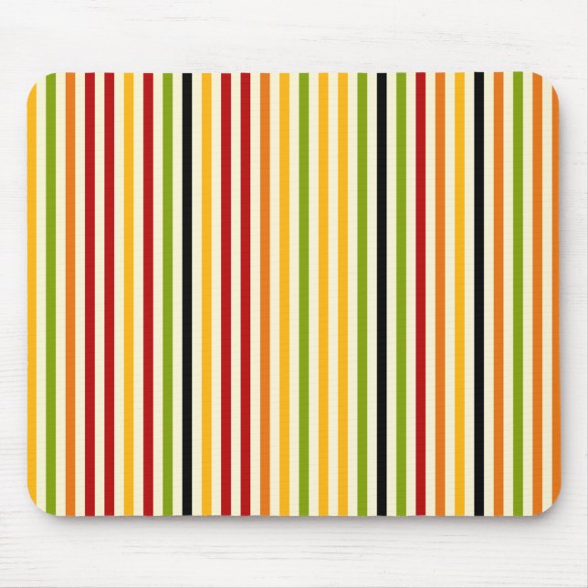 Abstract Colourful Stripes Mousepad (Front)