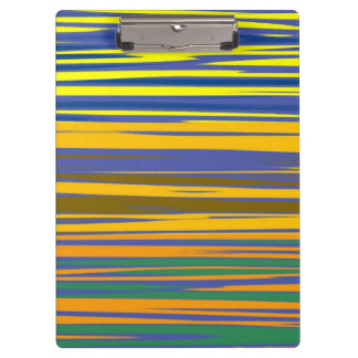 Abstract Colourful Stripes Pattern Clipboard