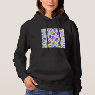 Abstract Colourful Swirly Geometric Pattern Hoodie