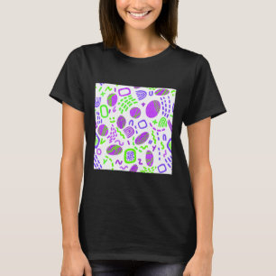 Abstract Colourful Swirly Geometric Pattern T-Shirt