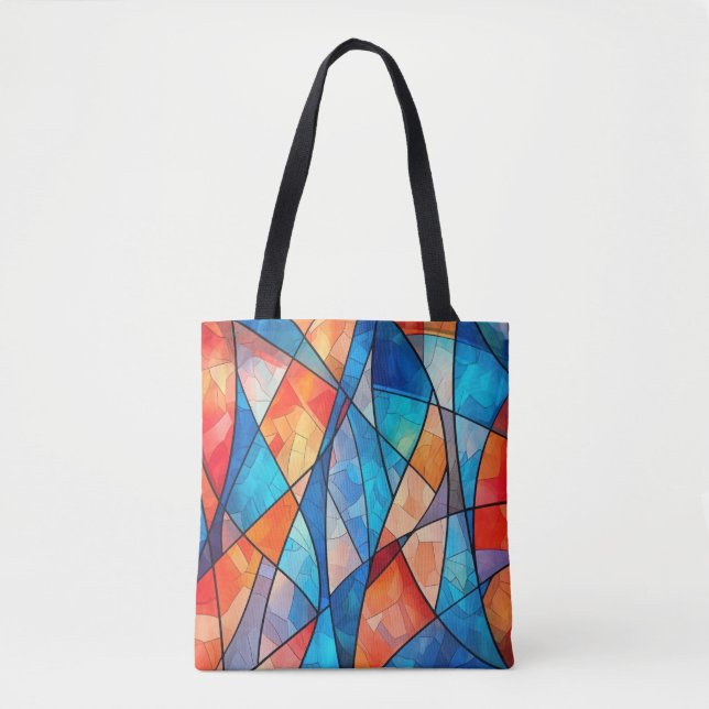 Abstract Colourful Tote Bag (Front)