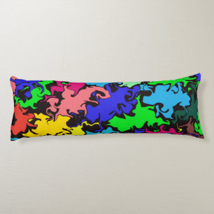 Abstract Colourful Twirl / Body Pillow