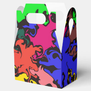 Abstract Colourful Twirl / Favor Box