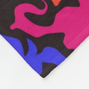 Abstract Colourful Twirl /  Fleece Blanket
