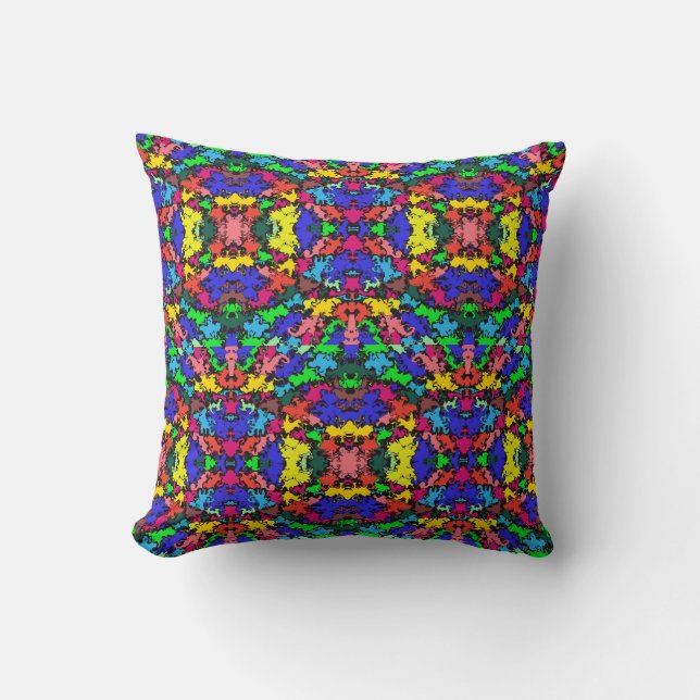 Abstract Colourful Twirl / Half Brick / Throw Pillow (Front)