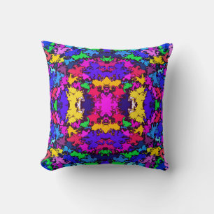 Abstract Colourful Twirl / Mirror / Miami / Throw Pillow