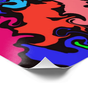 Abstract Colourful Twirl / Poster