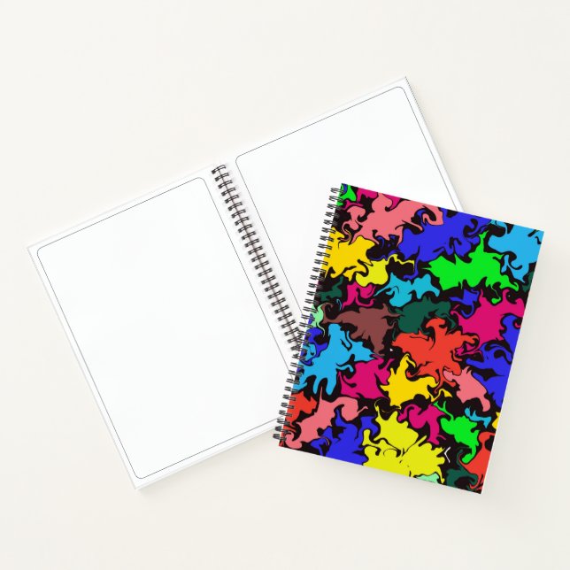 Abstract Colourful Twirl / Sketch Book (Inside)