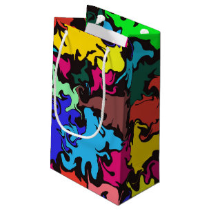 Abstract Colourful Twirl /  Small Gift Bag