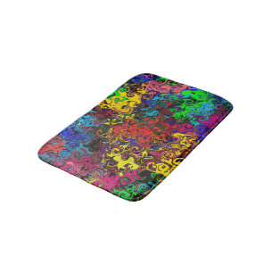Abstract Colourful Twirlers / Bath Mat