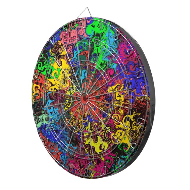 Abstract Colourful Twirlers /  Dartboard (Front Right)