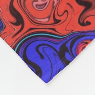 Abstract Colourful Twirlers /  Fleece Blanket