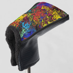 Abstract Colourful Twirlers / Golf Head Cover
