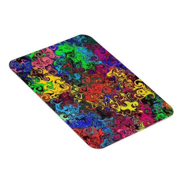 Abstract Colourful Twirlers / Magnet (Right Side)