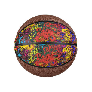 Abstract Colourful Twirlers / Mini Basketball