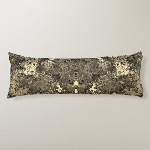 Abstract Colourful Twirlers / Mirror / Sepia /  Body Pillow
