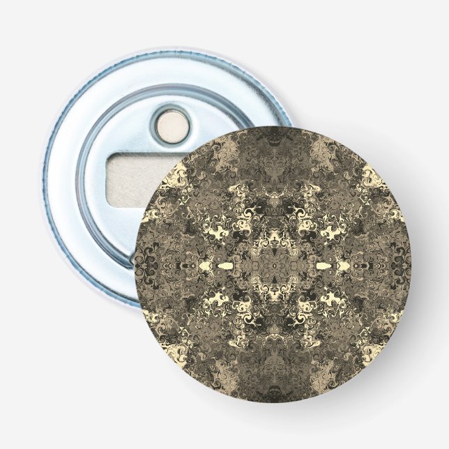 Abstract Colourful Twirlers / Mirror / Sepia /  Bottle Opener (Front)