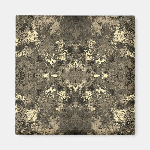 Abstract Colourful Twirlers / Mirror / Sepia / Magnet