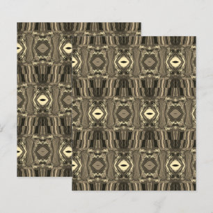 Abstract Colourful Twirlers P & P Half Brick Sepia