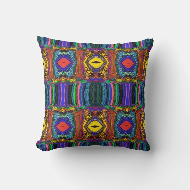 Abstract Colourful Twirlers P & P Mirror / Basic / Throw Pillow (Front)