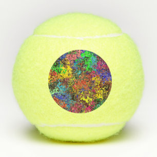 Abstract Colourful Twirlers / Pet Tennis Balls