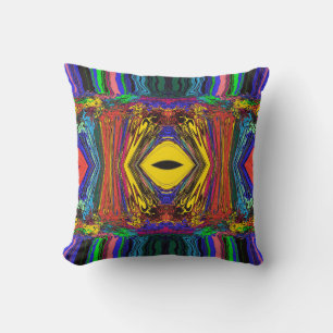 Abstract Colourful Twirlers Push & Pinch / Mirror  Throw Pillow