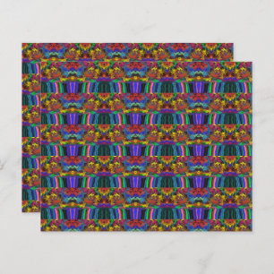 Abstract Colourful Twirlers / Pushed / Half Drop /