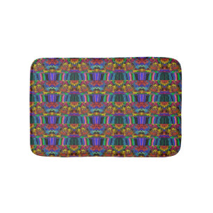 Abstract Colourful Twirlers / Pushed / Half Drop / Bath Mat
