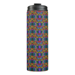 Abstract Colourful Twirlers / Pushed / Half Drop / Thermal Tumbler