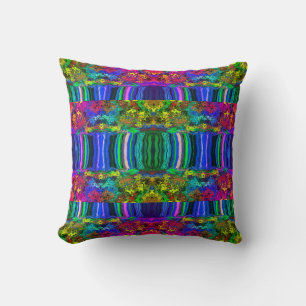 Abstract Colourful Twirlers / Pushed / Mirror x 2 Throw Pillow