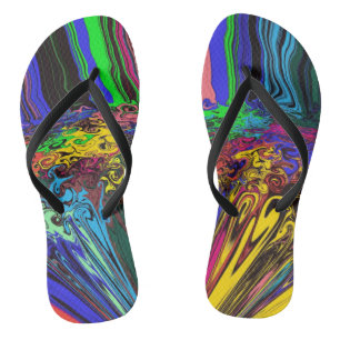 Abstract Colourful Twirlers / Pushed & Pinched / Flip Flops