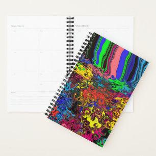 Abstract Colourful Twirlers / Pushed / Planner