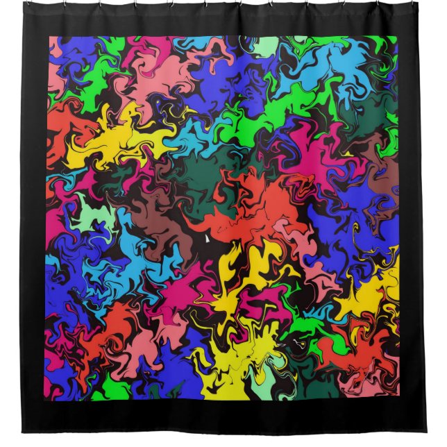 Abstract Colourful Twirls /  (Front)