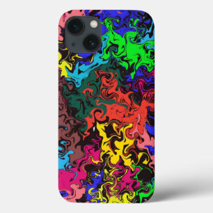 Abstract Colourful Twirly /  iPhone 13 Case