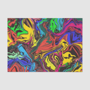 Abstract Colourful Twirly / Pushed / Tissue Paper