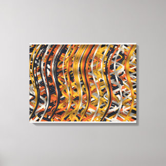 Abstract Colourful Twisted Rope Pattern  Canvas Print
