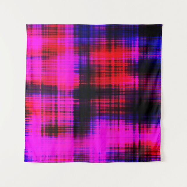 Abstract colourful vintage pattern tapestry (Front)