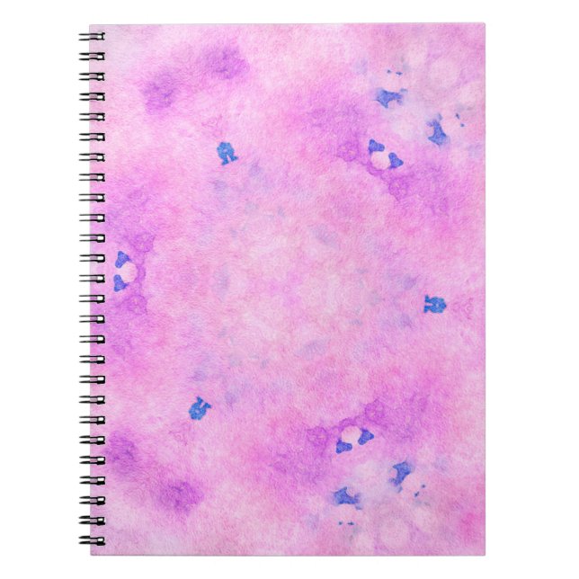 Abstract colourful watercolor. Digital art paintin Notebook (Front)