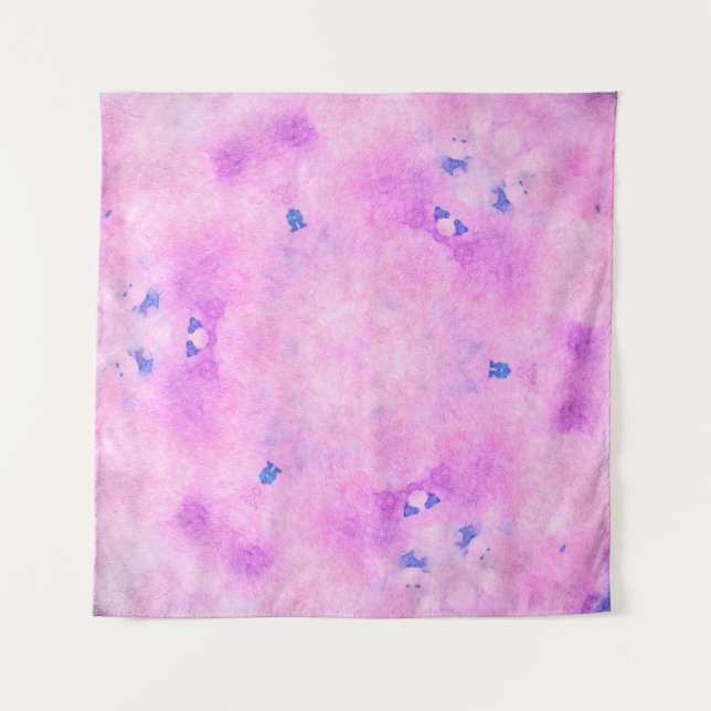 Abstract colourful watercolor. Digital art paintin Tapestry (Front)