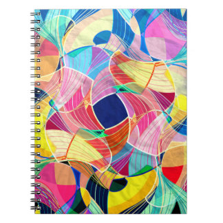 Abstract colourful watercolor, fantastic backgroun notebook