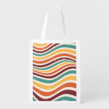 Abstract colourful wavy stripes