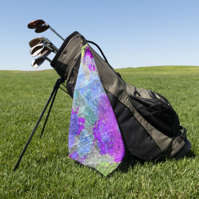 Abstract Colours 2 Golf Towel (Green)